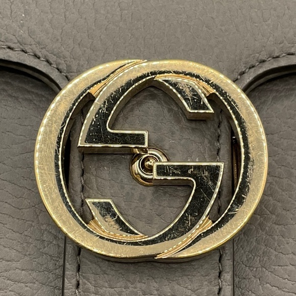 Gucci Interlocking G Chain Shoulder Bag Gray - Picture 7 of 9